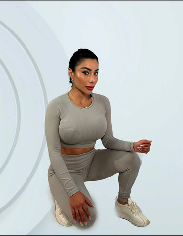 set fitness d'entraînement taille haute